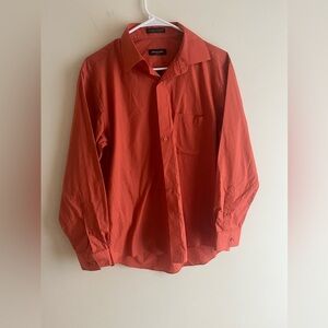 Croft & Barrow Men's Vibrant Orange Button-Down Shirt